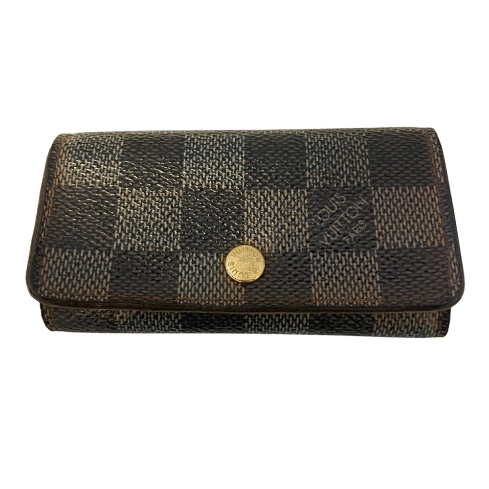 Authentic Vintage Louis Vuitton Damier Ebene 6-Key Holder Wallet